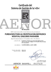 Certificado del Sistema de Gestión de la I+D+i. AENOR
